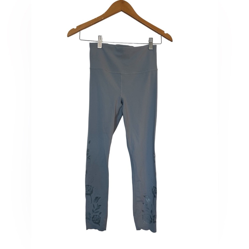 Athleta Elation Eyelet 7/8 Tight Slate Blue - Size XS